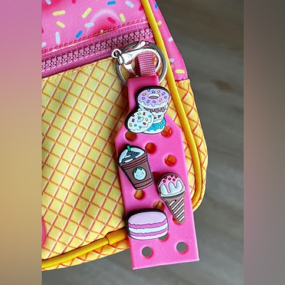 🆕 3ct Charms & 1 Keychain Charm Holder - Color &  Charms Random - Picture 3 of 12